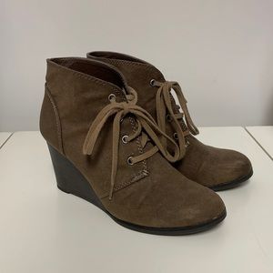 a.n.a Wedge Lace Booties